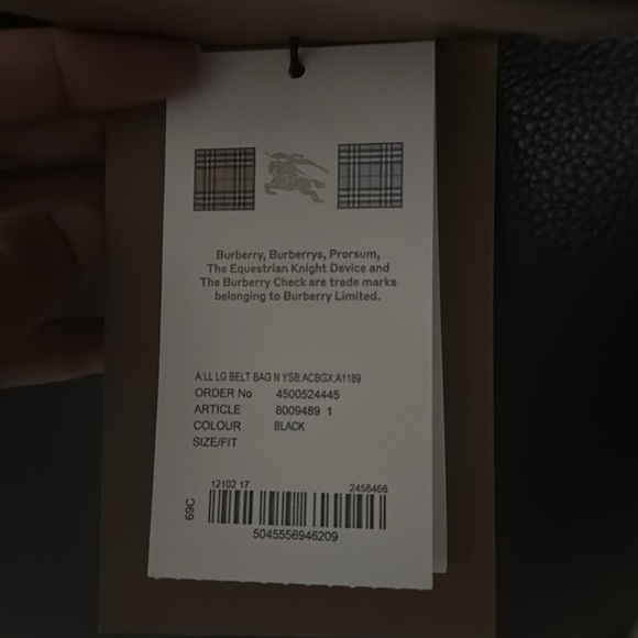 Extra Large Pristine Unused Burberry Tote - Picture 5 of 5